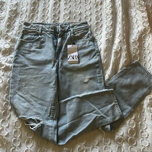 Zara denim mom jeans